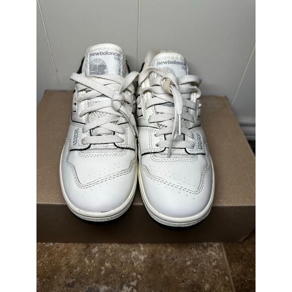 New Balance 550 White Black Gray Leather Mens Sneakers Sz M5 W6.5 Fashion Shoes main image 4